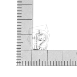 PDT-1389-MR [2 件] 數字吊墜，數字吊墜 (12) / 10mm X 15mm 第5張的照片