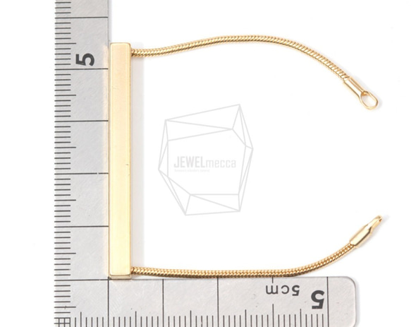BRA-025-MG【1個入り】バーブレスレット,Bar Bracelet/50mm X 45mm 5枚目の画像