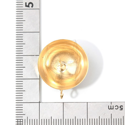 ERG-661-MG【2個入り】ハーフボールピアス,Half Ball Post Earring 5枚目の画像