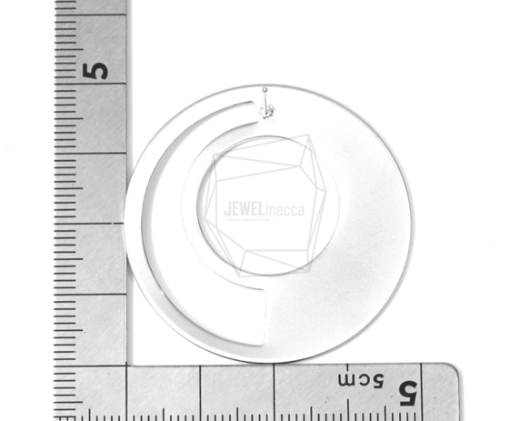 ERG-662-MR [2 件] 圓盤耳環，圓盤耳環 / 40mm X 40mm 第5張的照片