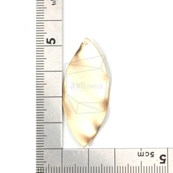 PDT-1342-MG【2個入り】ウェービーリーフシェイプペンダント,Wavy Leaf Shape Brushed 5枚目の画像