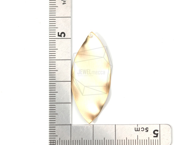 PDT-1342-MG【2件】波形葉形吊墜，波浪形葉狀刷 第5張的照片