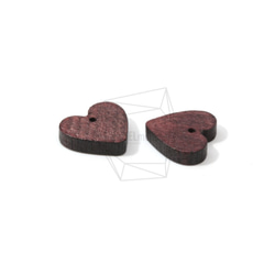 BSC-460-G【4個入り】ハートウッドビーズ,heart Wooden Beads /13mm x 13mm 3枚目の画像