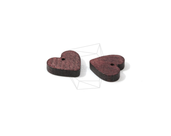 BSC-460-G【4個入り】ハートウッドビーズ,heart Wooden Beads /13mm x 13mm 3枚目の画像