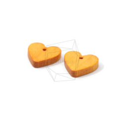 BSC-461-G【4個入り】ハートウッドビーズ,heart Wooden Beads /13mm x 13mm 2枚目の画像