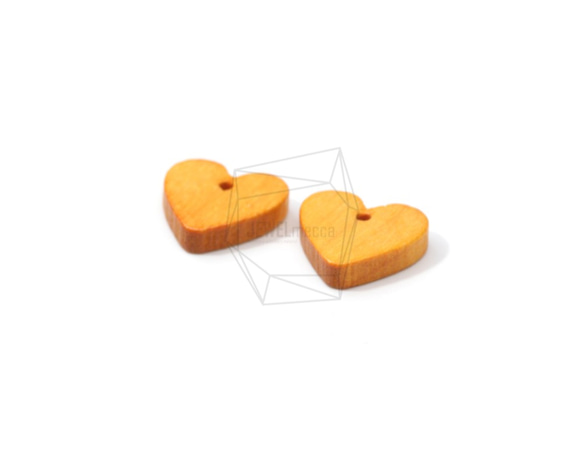 BSC-461-G【4個入り】ハートウッドビーズ,heart Wooden Beads /13mm x 13mm 2枚目の画像