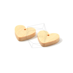 BSC-462-G【4個入り】ハートウッドビーズ,heart Wooden Beads /13mm x 13mm 2枚目の画像