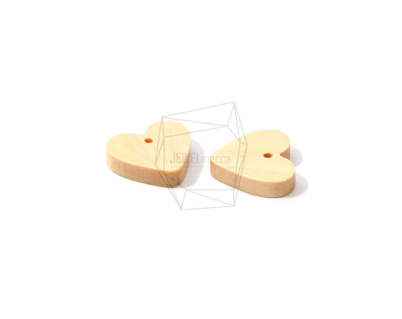 BSC-462-G【4個入り】ハートウッドビーズ,heart Wooden Beads /13mm x 13mm 3枚目の画像