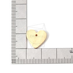 BSC-462-G【4個入り】ハートウッドビーズ,heart Wooden Beads /13mm x 13mm 5枚目の画像