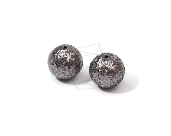 BSC-475-G【4個入り】スパンコールボールビーズ, Sequins Ball Beads /14mm 2枚目の画像