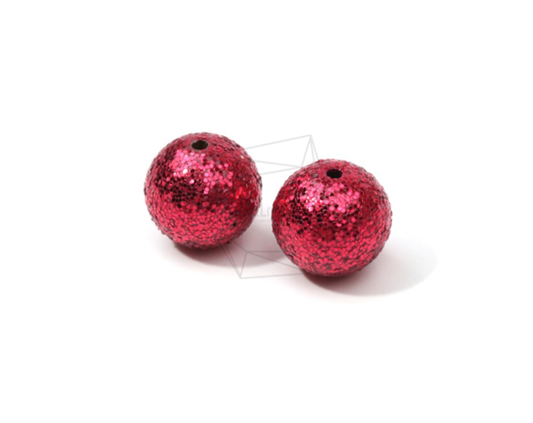 BSC-479-G【4個入り】スパンコールボールビーズ, Sequins Ball Beads /14mm 2枚目の画像