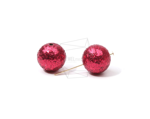 BSC-479-G【4個入り】スパンコールボールビーズ, Sequins Ball Beads /14mm 3枚目の画像