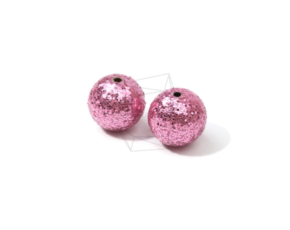 BSC-481-G【4個入り】スパンコールボールビーズ, Sequins Ball Beads /14mm 2枚目の画像