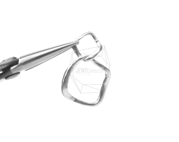 PDT-1439-MR【4件】雙環吊墜,雙環吊墜 第4張的照片