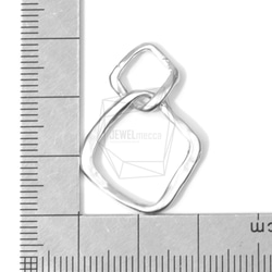 PDT-1439-MR【4件】雙環吊墜,雙環吊墜 第5張的照片