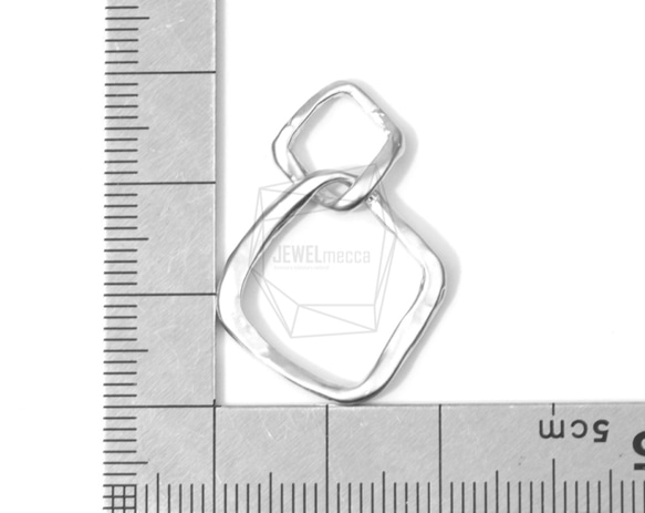 PDT-1439-MR【4件】雙環吊墜,雙環吊墜 第5張的照片