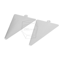 PDT-1391-MR【2個入り】トライアングルペンダント,Triangle Pendant Brushed Textu 2枚目の画像