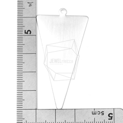 PDT-1391-MR【2個入り】トライアングルペンダント,Triangle Pendant Brushed Textu 5枚目の画像