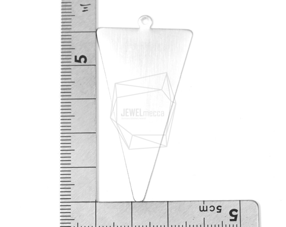 PDT-1391-MR【2個入り】トライアングルペンダント,Triangle Pendant Brushed Textu 5枚目の画像