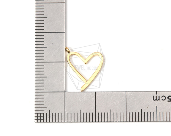 PDT-1398-MG【2個入り】スモールハートペンダント,Small Heart Pendant/10mm X 15m 5枚目の画像