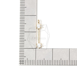 PDT-1407-G【2件】酒吧吊墜，酒吧耳環吊墜/ 5毫米X 15毫米 第5張的照片