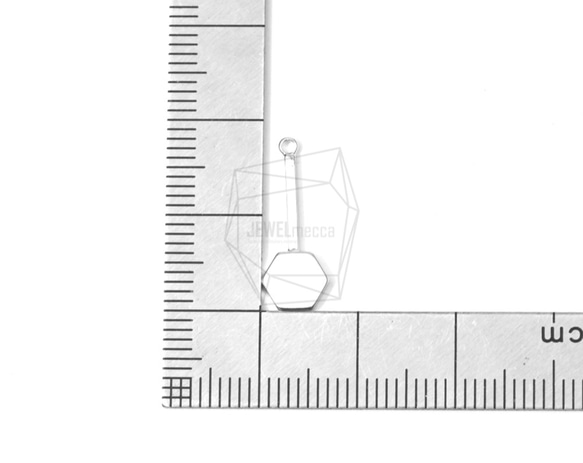 PDT-1436-MR【2件】六角形吊墜，六角形吊墜 第5張的照片