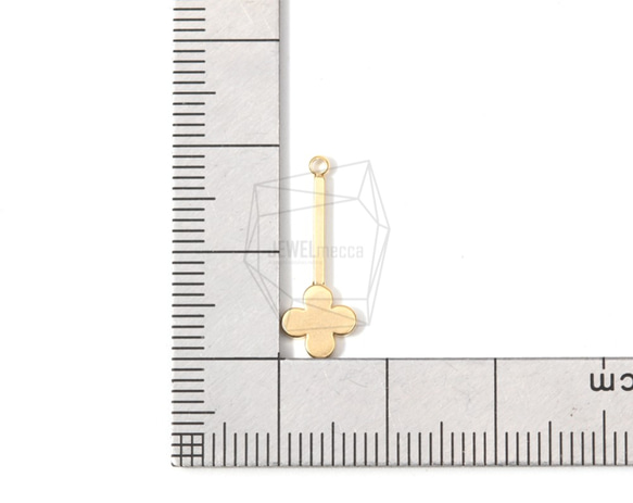 PDT-1437-MG【2件】三葉草吊墜，三葉草吊墜 第5張的照片