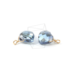 GLA-119-MG【2個入り】ティアドロップガラス,Tear Drop Glass(Blue) Pendant 3枚目の画像