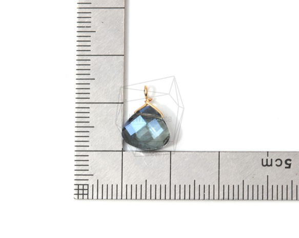 GLA-119-MG【2個入り】ティアドロップガラス,Tear Drop Glass(Blue) Pendant 5枚目の画像