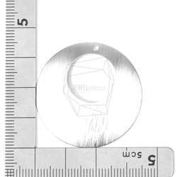 PDT-1442-MR【2個入り】ラウンドブラシペンダント,Round brushed Texture Pendant 5枚目の画像