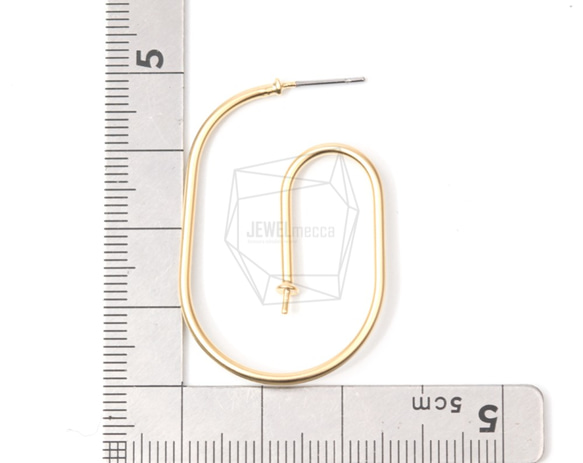 ERG-676-MG【2件】曲面掛鉤耳環，曲面掛鉤掛耳飾 第5張的照片