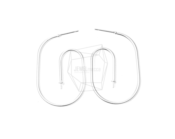 ERG-676-MR【2件】曲面掛鉤耳環，弧形掛鉤掛耳飾 第1張的照片