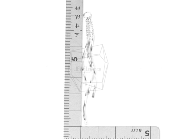 ERG-677-MR【2件】長款扭花耳環吊飾 第5張的照片