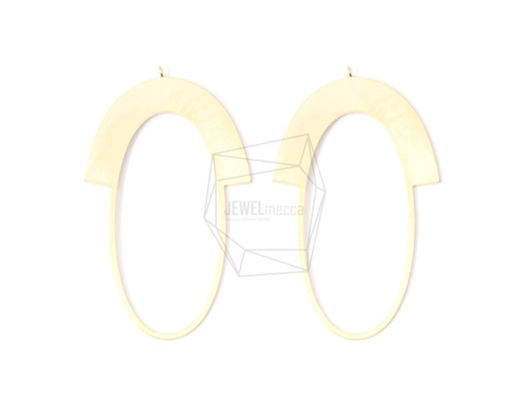 PDT-1344-MG【2件】橢圓形吊墜，橢圓形吊墜 第1張的照片