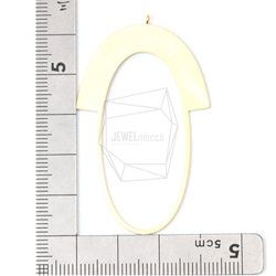 PDT-1344-MG【2件】橢圓形吊墜，橢圓形吊墜 第5張的照片