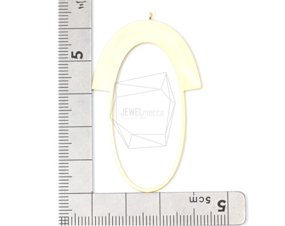 PDT-1344-MG【2件】橢圓形吊墜，橢圓形吊墜 第5張的照片