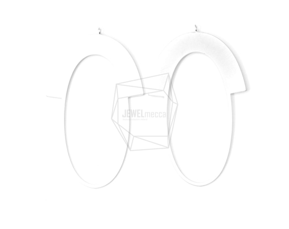 PDT-1344-MR【2件】橢圓形吊墜，橢圓形吊墜 第1張的照片