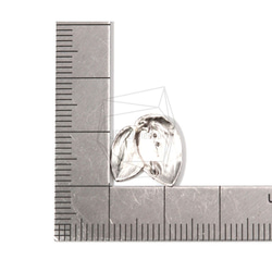 ERG-683-MR【2件】葉耳環，雙葉耳環/ 15毫米X 15毫米 第5張的照片
