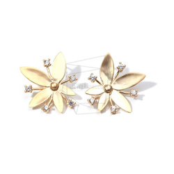 ERG-686-MG【2個入り】ワイルドフラワーピアス,Wild Flower Post Earring 1枚目の画像