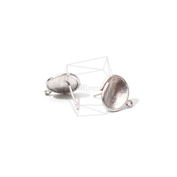 ERG-689-MR【2件】小橢圓形耳環，小橢圓形耳環 第3張的照片