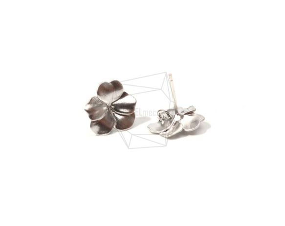 ERG-690-MR【2件】三色堇花朵耳環，三色堇花朵耳環 第2張的照片