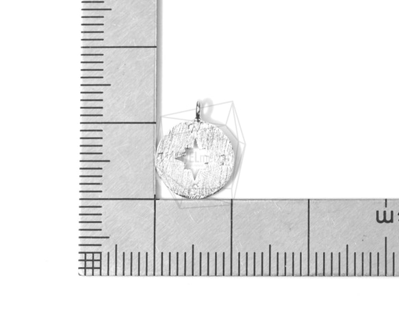 PDT-1440-R【2件】圓形指南針吊墜，圓形指南針吊墜 第5張的照片