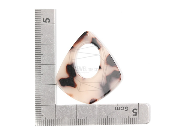 BSC-513-G【4個入り】セルロイドダイヤモンドペンダント,celluloid rhombus pendant 5枚目の画像