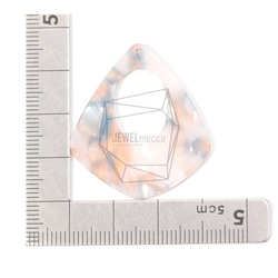 BSC-516-G【4個入り】セルロイドダイヤモンドペンダント,celluloid rhombus pendant 5枚目の画像