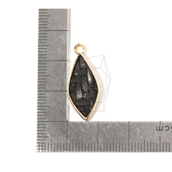 PDT-1548-G【2個入り】ラタンダイヤモンドペンダント,Rattan Diamond Shape Pendant 5枚目の画像