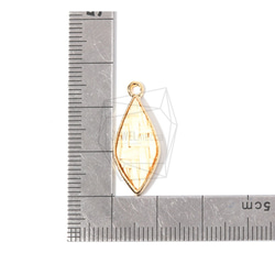 PDT-1551-G【2個入り】ラタンダイヤモンドペンダント,Rattan Diamond Shape Pendant 5枚目の画像