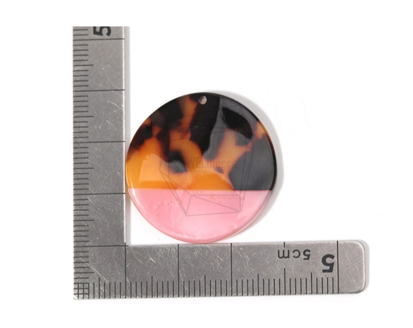 BSC  -  551  -  G [2件]賽璐珞圓形小飾物，賽璐珞圓形小飾物 第5張的照片