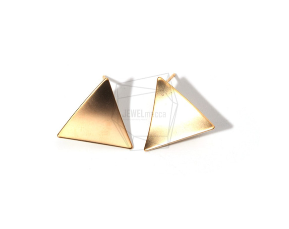 ERG-720-MG【2個入り】トライアングルピアス,Triangle Post Earring/20mm X 20mm 1枚目の画像