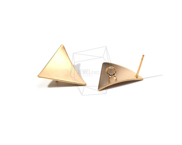 ERG-720-MG【2個入り】トライアングルピアス,Triangle Post Earring/20mm X 20mm 3枚目の画像