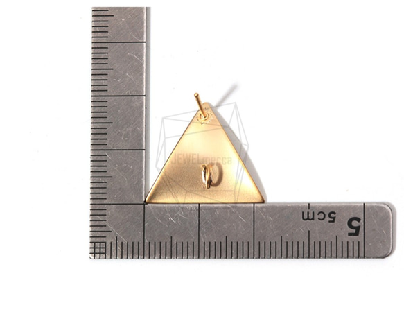 ERG-720-MG【2個入り】トライアングルピアス,Triangle Post Earring/20mm X 20mm 5枚目の画像